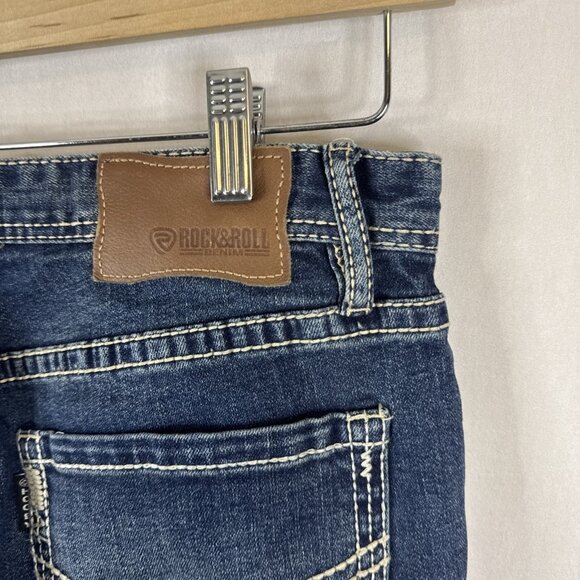 HOOey x Rock & Roll Denim Revolver Slim Straight Jeans Mens 32x30 - Picture 6 of 9